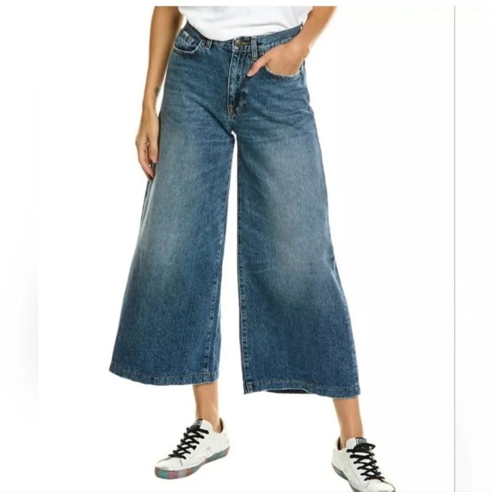 NWT Current/Elliott Wide Leg Crop - Bromes - Picture 6 of 10
